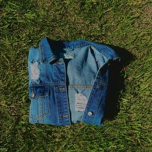 Dark blue denim jacket